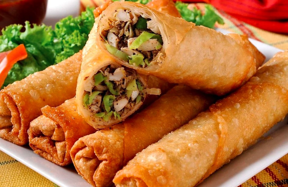 Crispy pancake rolls